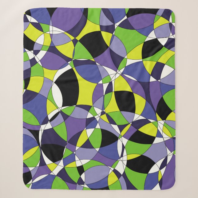 Freshness coloured abstract patternabstract, art,  sherpa blanket (Front)