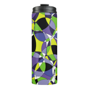 Freshness coloured abstract patternabstract, art, thermal tumbler