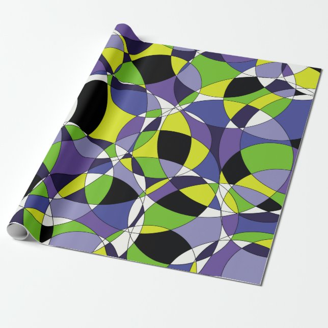 Freshness coloured abstract patternabstract, art,  wrapping paper (Unrolled)