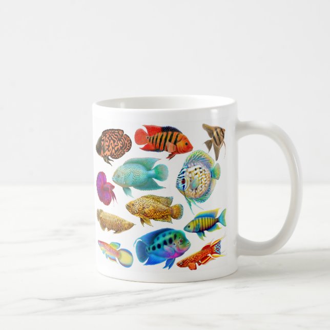 Freshwater Aquarium Fishes Mug (Right)