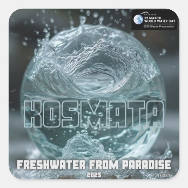 Freshwater - Aufkleber Square Sticker (Front)