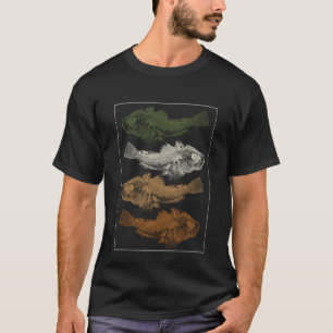 Freshwater Fish Saltwater Fish Fishing Vintage Fi T-Shirt