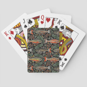 Freshwater Fish, Stylish Design, Trout, Fishing Playing Cards