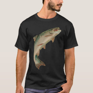 Freshwater Lake Trout Illustration 1888 T-Shirt