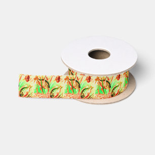 freshwater sunfish print satin ribbon