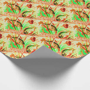 freshwater sunfish print wrapping paper