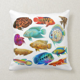 Freshwater Tropical Aquarium Fish Pillow