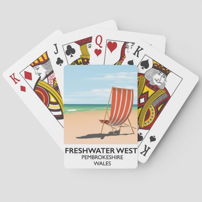 Freshwater West Pembrokeshire Wales Playing Cards (Back)