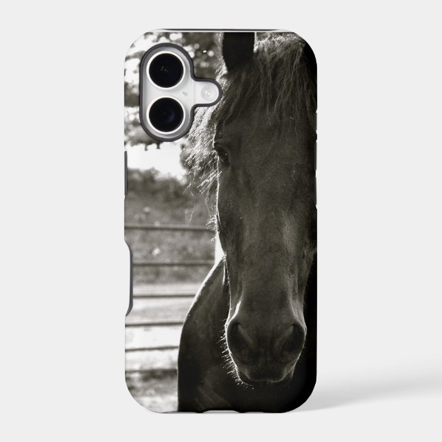Fresian Horse IPhone Case (Back)