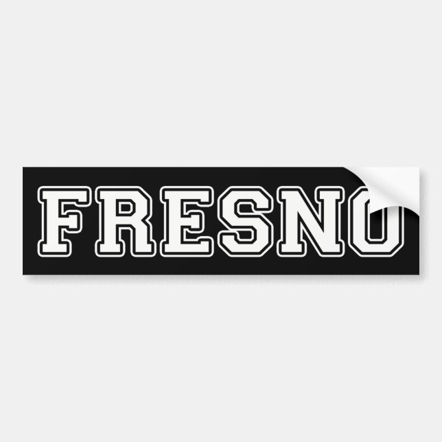 Fresno California Bumper Sticker (Front)