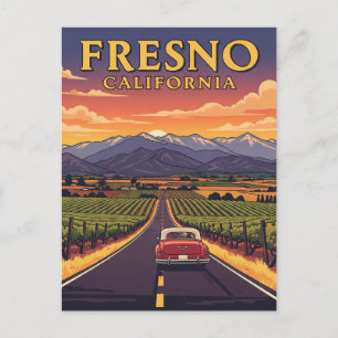 Fresno California Central Valley Postcard