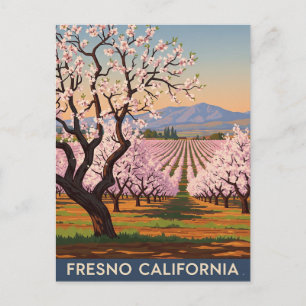 Fresno California Central Valley Postcard