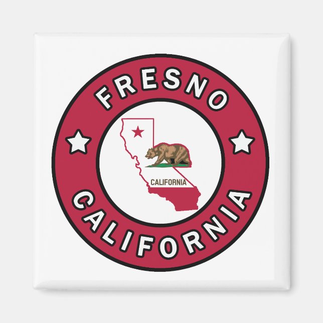 Fresno California Magnet (Front)