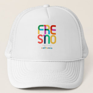 Fresno California Mid Century, Pop Art, Trucker Hat
