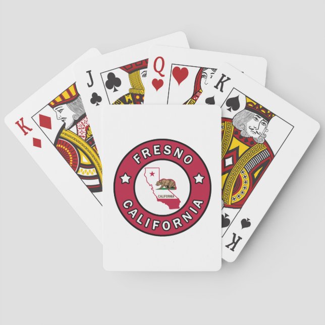 Fresno California Playing Cards (Back)