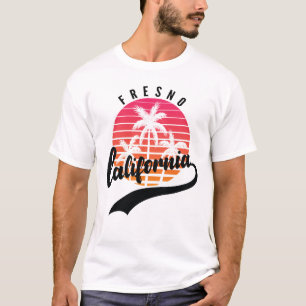 Fresno, California Retro Sunset Men's T-Shirt