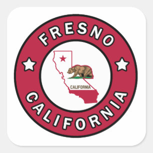 Fresno California Square Sticker