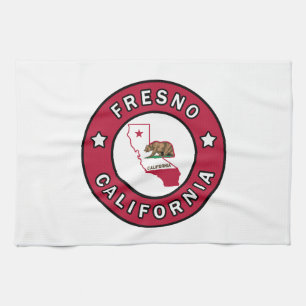 Fresno California Tea Towel