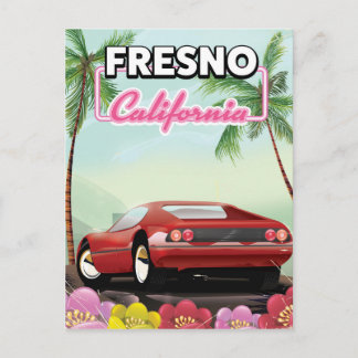 Fresno California travel poster Postcard