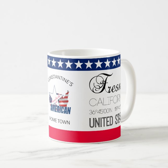Fresno, California, United States elegant Coffee Mug (Front Right)