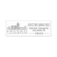 Fresno City | Custom Address Self-inking Stamp
