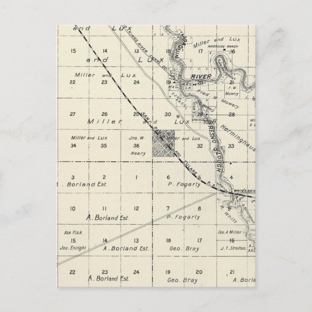 Fresno County, California 10 Postcard (Front)