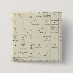 Fresno County, California 11 15 Cm Square Badge