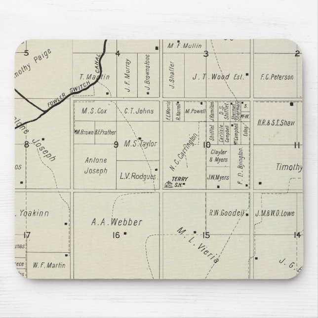 Fresno County, California 12 Mouse Mat (Front)