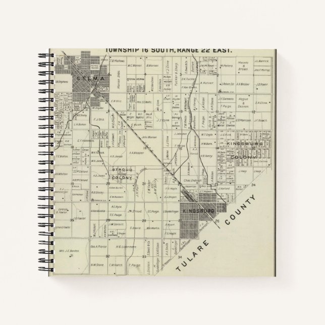 Fresno County, California 12 Notebook (Front)