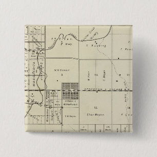 Fresno County, California 13 15 Cm Square Badge