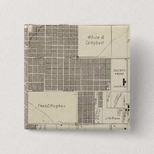 Fresno County, California 18 15 Cm Square Badge