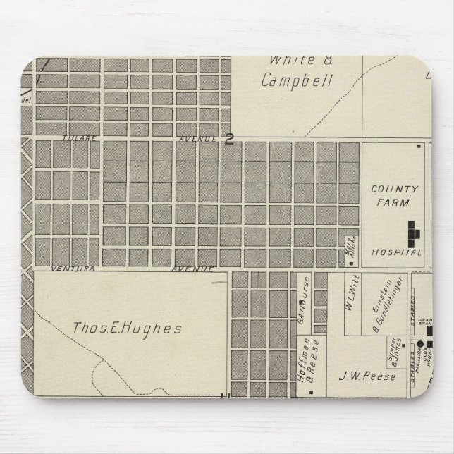 Fresno County, California 18 Mouse Mat (Front)