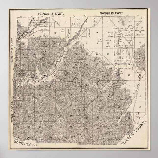 Fresno County, California 18 Poster (Front)