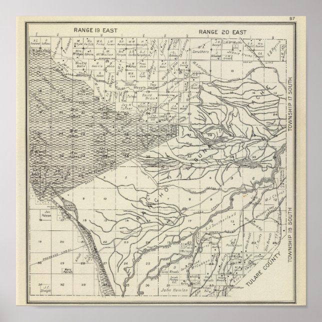 Fresno County, California 19 Poster (Front)