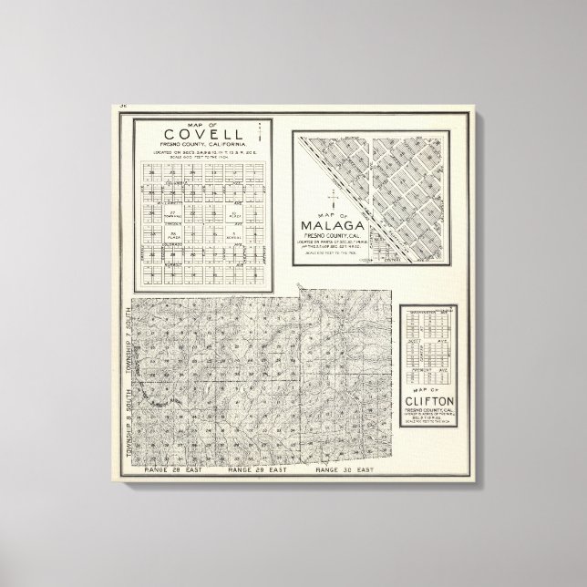 Fresno County, California 20 Canvas Print (Front)