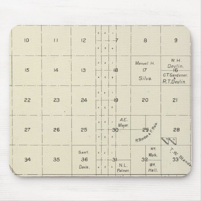Fresno County, California 20 Mouse Mat (Front)