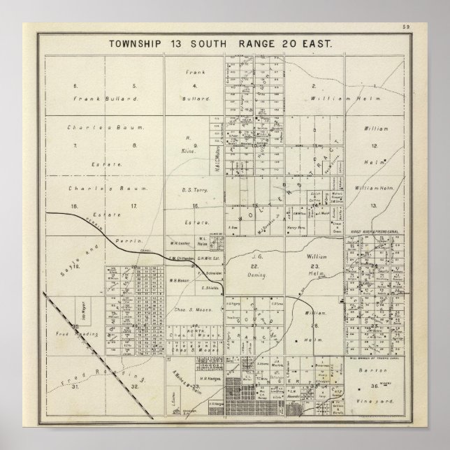 Fresno County, California 24 Poster (Front)