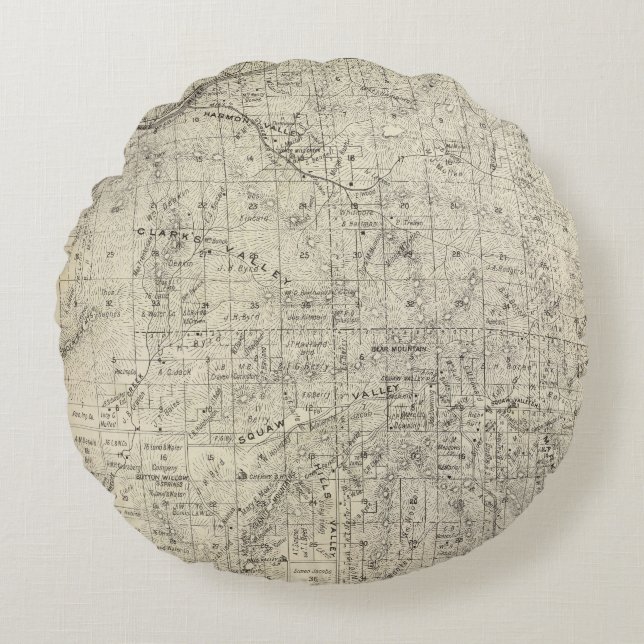 Fresno County, California 26 Round Cushion (Front)