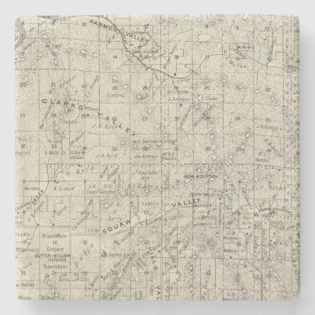 Fresno County, California 26 Stone Coaster (Front)