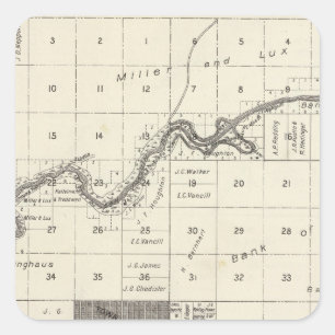 Fresno County, California 27 Square Sticker