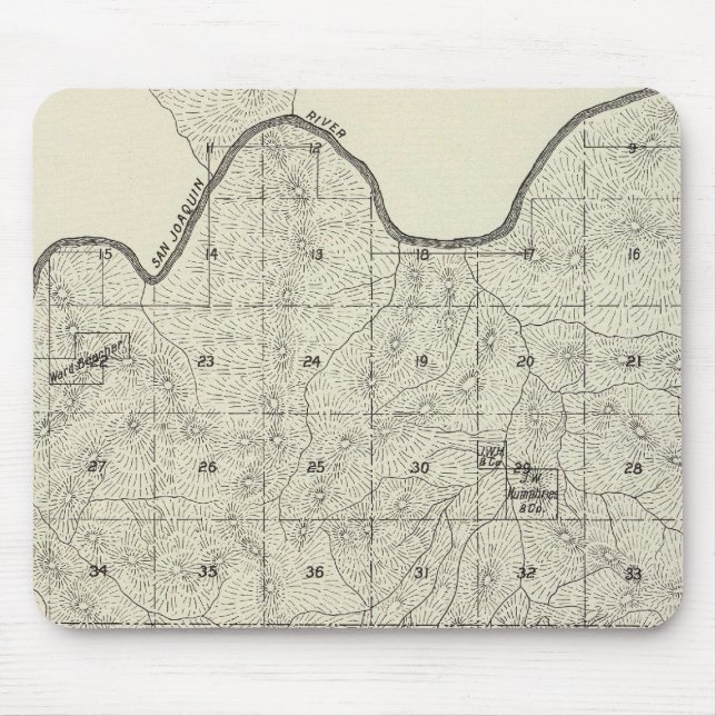 Fresno County, California 28 Mouse Mat (Front)