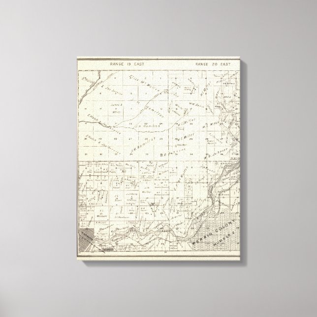 Fresno County, California 3 Canvas Print (Front)
