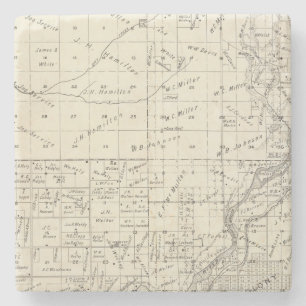 Fresno County, California 3 Stone Coaster