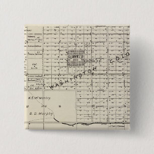 Fresno County, California 6 15 Cm Square Badge