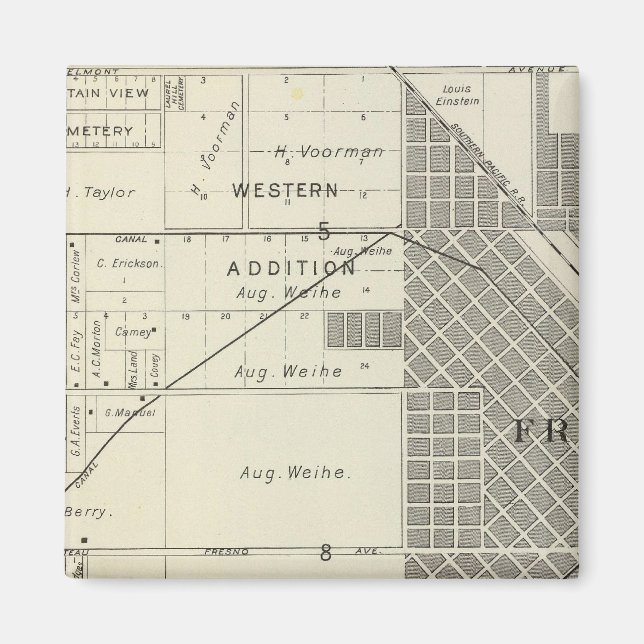 Fresno County, California 7 Magnet (Front)