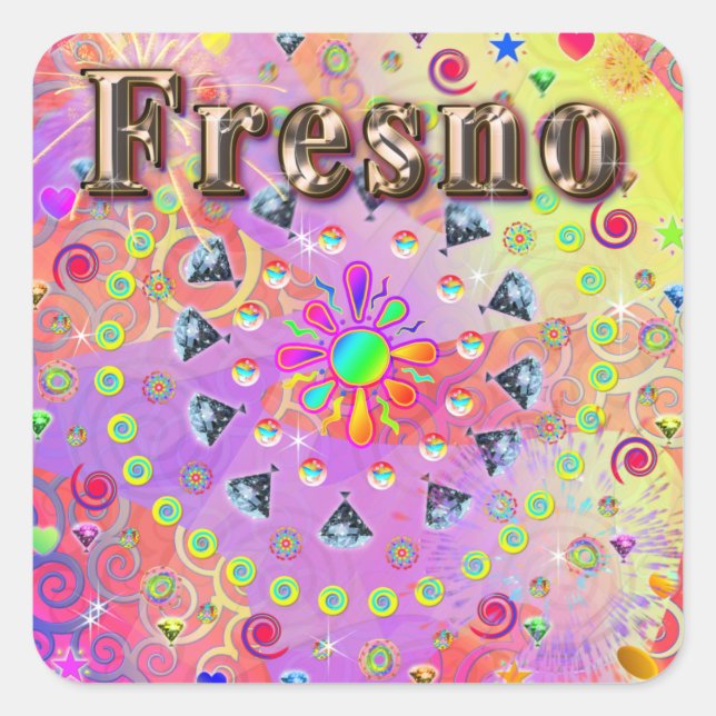 Fresno Lucky Golden Sticker (Front)