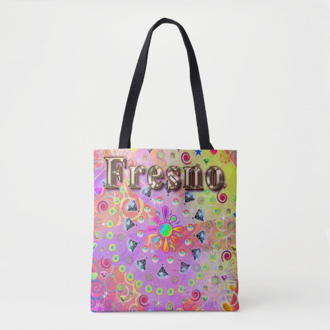 Fresno Lucky Golden Tote Bag (Front)