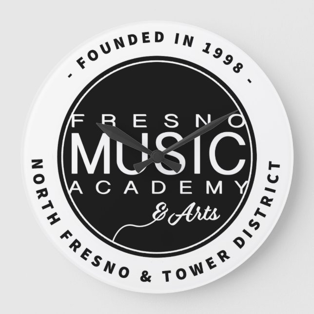 Fresno Music Academy & Arts Wall Clock (Front)