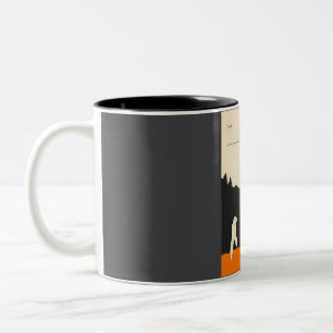 Fresno Nightcrawler Cryptid Book Cover Poster Two-Tone Coffee Mug