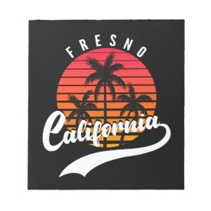 Fresno Retro Sunset Notepad